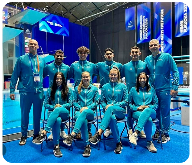 foto da equipe da confederação brasileira de ginástica