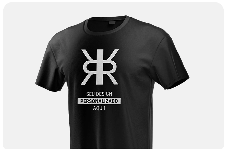 foto de uma camiseta preta